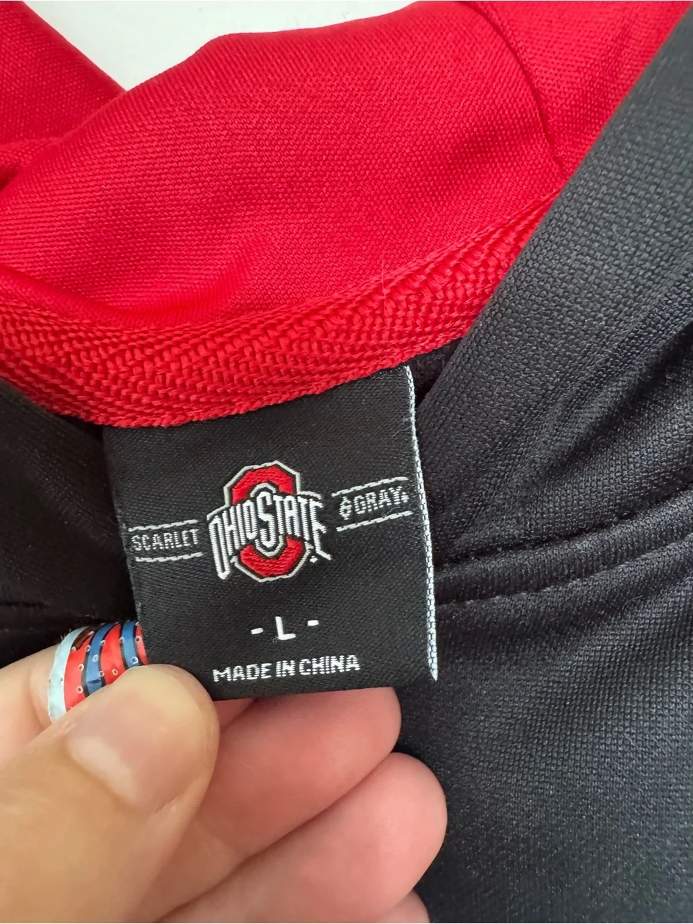 Ohio State Buckeyes College Football KIDS Hoodie Black Red L
